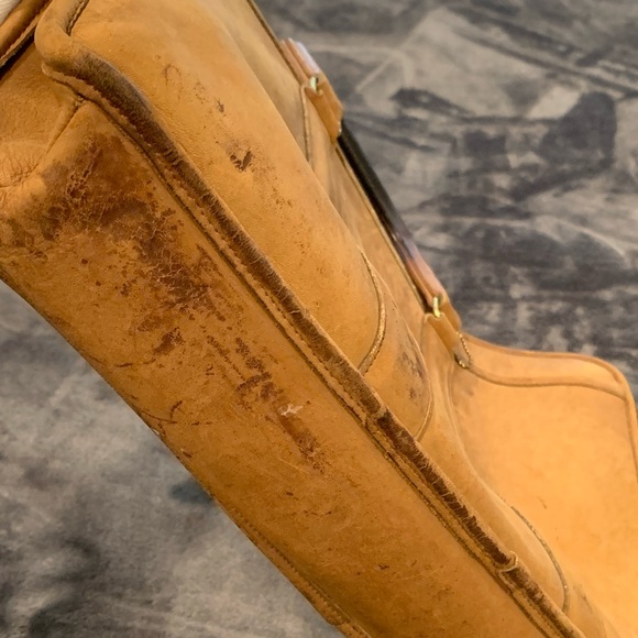 Vintage Coach British Tan Embassy Briefcase Messenger Bag Leather Brown - Picture 11 of 16